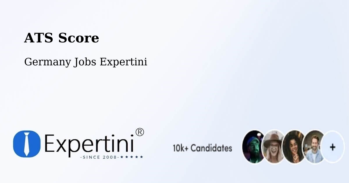 Resume ATS Score & Job Description Match Tool – Borna - Germany Jobs Expertini
