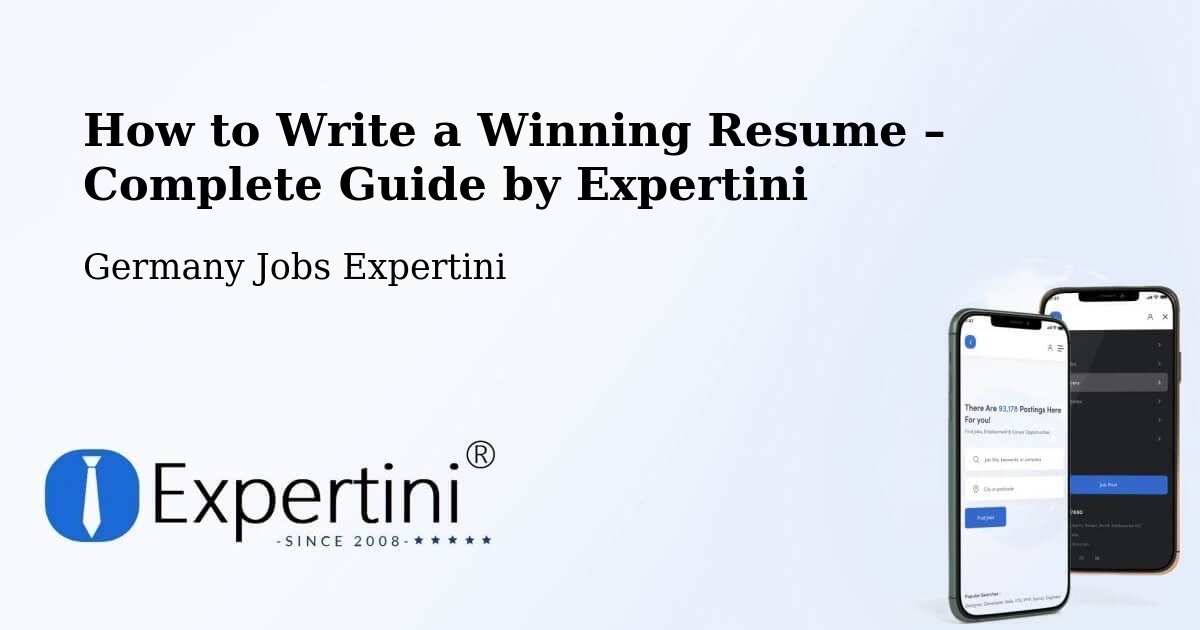 Resume Writing Guide for Job Seekers – Borna - Borna, Germany Jobs Expertini