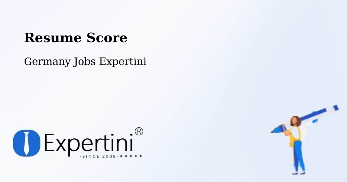 Resume Score & Job Description Match Tool – Borna - Germany Jobs Expertini